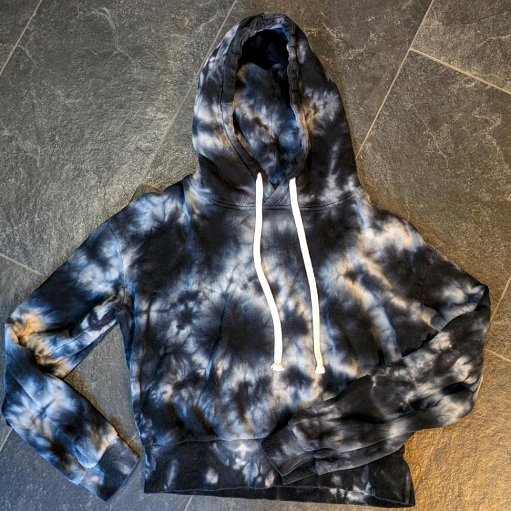 Tie dye Cropped hoodie
